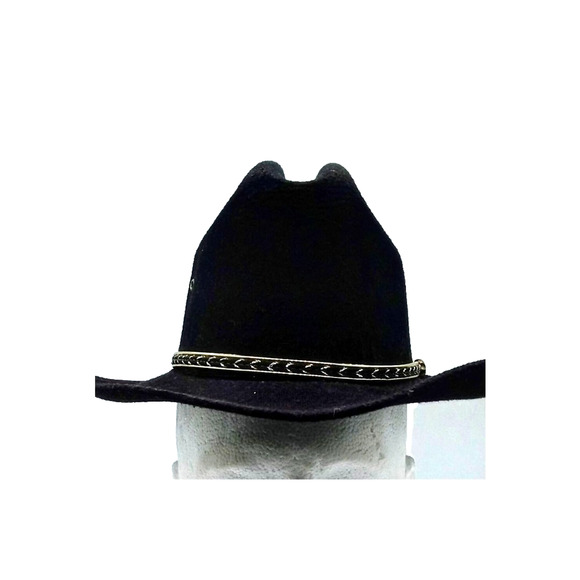 Vintage Mexican Cowboy Hat Black 5-X Felt Western Child Size 6.25 X-Small